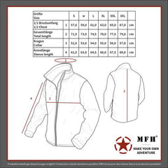 Fleece-Jacke, "Tactical", oliv