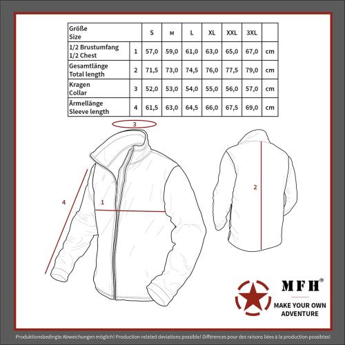 Fleece-Jacke, "Tactical", coyote tan