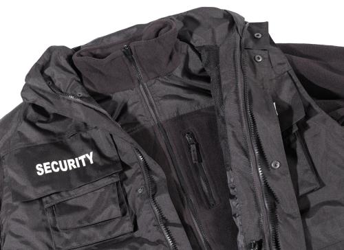 Jacke, "Security", schwarz, wasserdicht, antistatisch