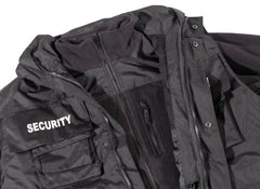 Jacke, "Security", schwarz, wasserdicht, antistatisch