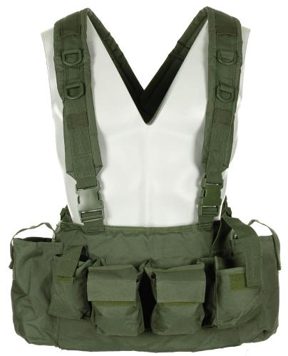 Chest Rig, 9 Taschen, oliv