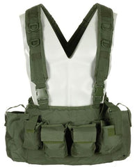 Chest Rig, 9 Taschen, oliv