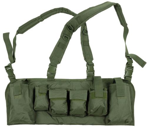 Chest Rig, 9 Taschen, oliv