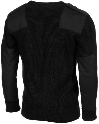 BW Pullover, mit Brusttasche, schwarz