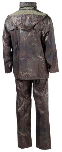 Regenanzug, 2-teilig, flecktarn