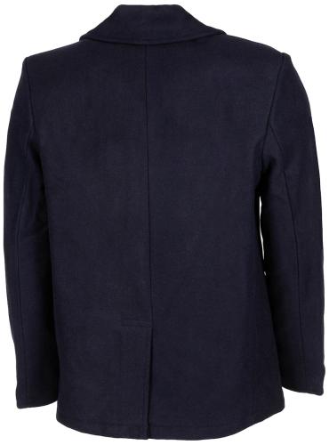 US Pea Coat, blau, mit blauen Knöpfen