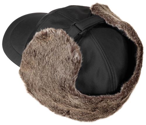 Winter Cap, "Trapper", schwarz