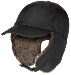 Winter Cap, "Trapper", schwarz