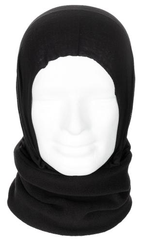 Rundschal, Fleece, schwarz