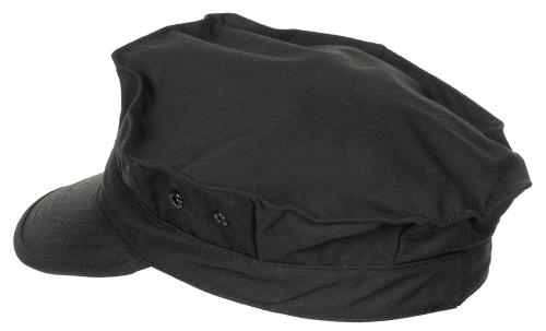 US Cap, "USMC", Rip Stop, schwarz, Marine-Corps-Druck
