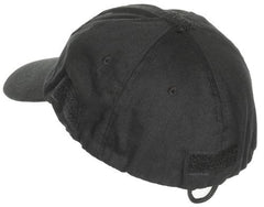 Einsatz-Cap, mit Klett, schwarz