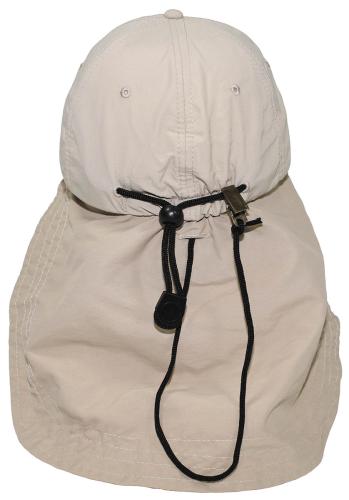 Cap, "Sahara", beige, langer Nackenschutz