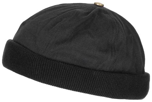 Cap, ohne Schild, schwarz, Klettverschluss