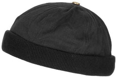 Cap, ohne Schild, schwarz, Klettverschluss