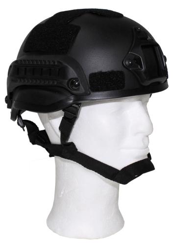 US Helm, "MICH 2002", Rails, schwarz, ABS-Kunststoff