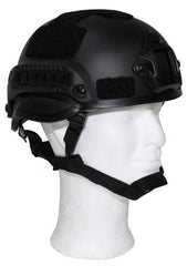 US Helm, "MICH 2002", Rails, schwarz, ABS-Kunststoff