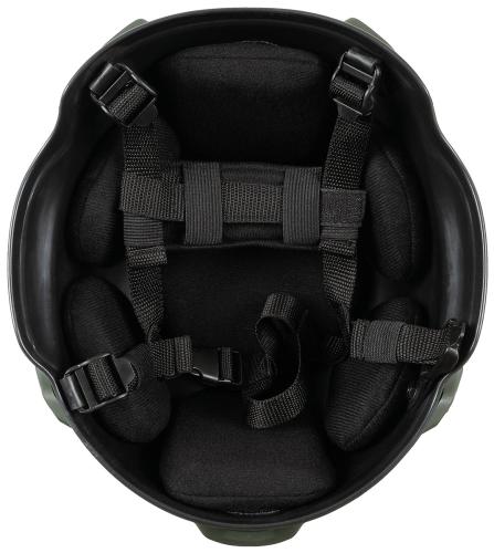 US Helm, "MICH 2002", Rails, oliv, ABS-Kunststoff