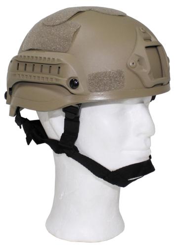 US Helm, "MICH 2002", Rails, coyote tan, ABS-Kunststoff