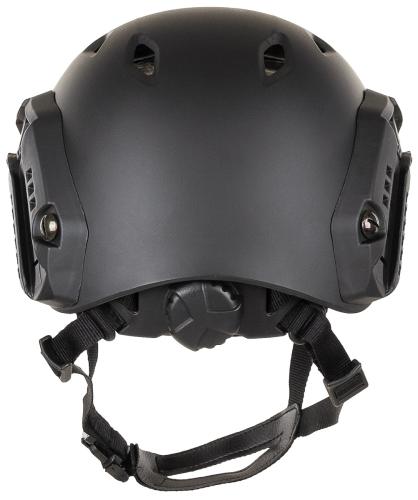 US Helm, FAST-Fallschirmjäger, schwarz, Rails, ABS-Kunststoff