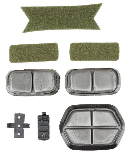 US Helm, FAST-Fallschirmjäger, oliv, Rails, ABS-Kunststoff