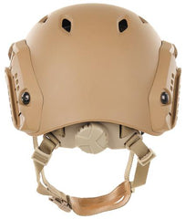 US Helm, FAST-Fallschirmjäger, coyote, Rails, ABS-Kunststoff