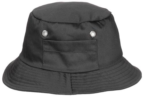 Schlapphut (Fischermütze), kleine Seitentasche, schwarz