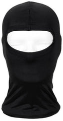 Balaclava, 1-Loch, dünn, schwarz, 100 % Elasthan