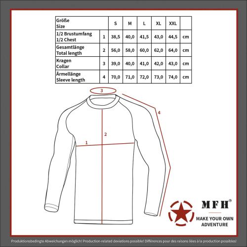 Thermo-Funktions-Unterhemd, langarm, schwarz