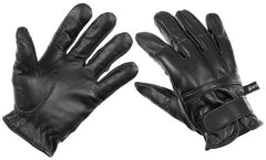Lederhandschuhe, schwarz, mit Quarzsandfüllung