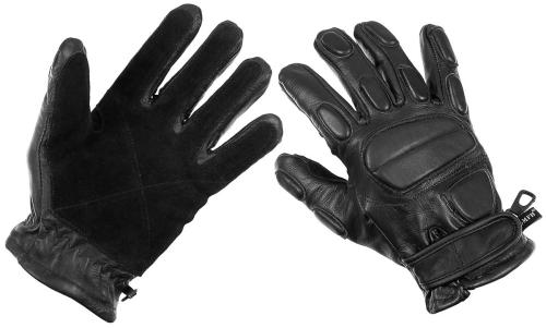 Lederhandschuhe, "Protect", schwarz, schnitthemmend