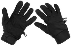 Fingerhandschuhe, "Security", schwarz
