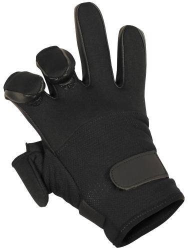 Fingerhandschuhe, "Mesh", Neopren, schwarz