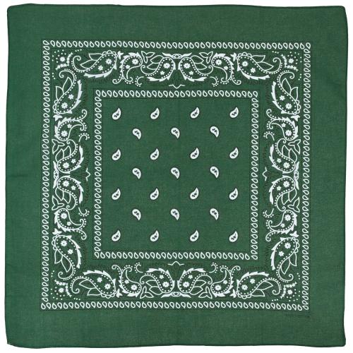 Bandana, oliv-weiß, ca. 55 x 55 cm, Baumwolle