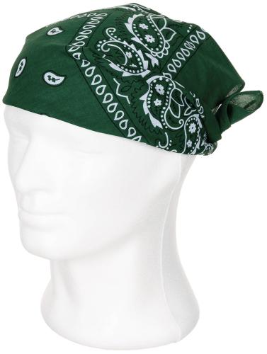 Bandana, oliv-weiß, ca. 55 x 55 cm, Baumwolle