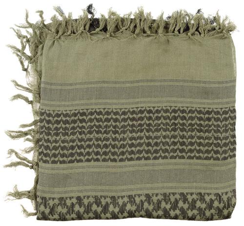 Halstuch, "Shemagh", Supersoft, oliv-schwarz