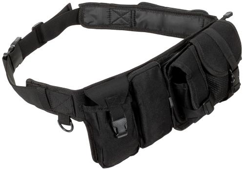 Hüftgurt, mit 6 Taschen, ca. 5,5 cm, schwarz