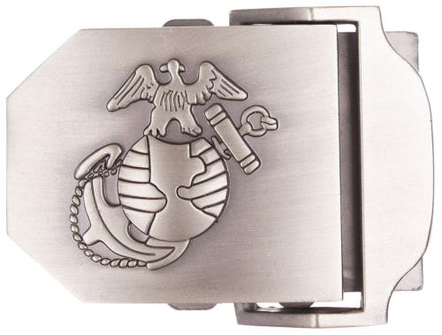 USMC Gürtelschloss, silber, Metall, ca. 4 cm