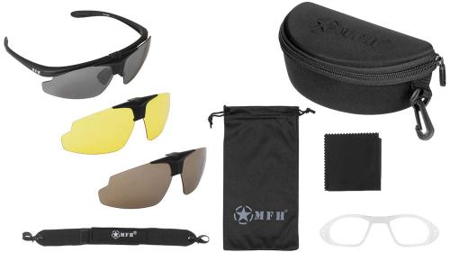 Sportbrille, "Hawk", schwarz