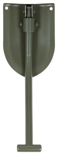 Schwed. Klappspaten, Stahl, oliv, 2-teilig