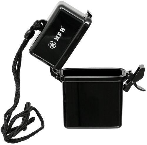 Box, Kunststoff, wasserdicht, Nackenband, schwarz