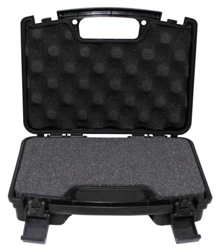 Pistolen-Koffer, Kunststoff, klein, abschließbar, schwarz