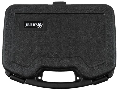 Pistolen-Koffer, Kunststoff, groß, abschließbar, schwarz