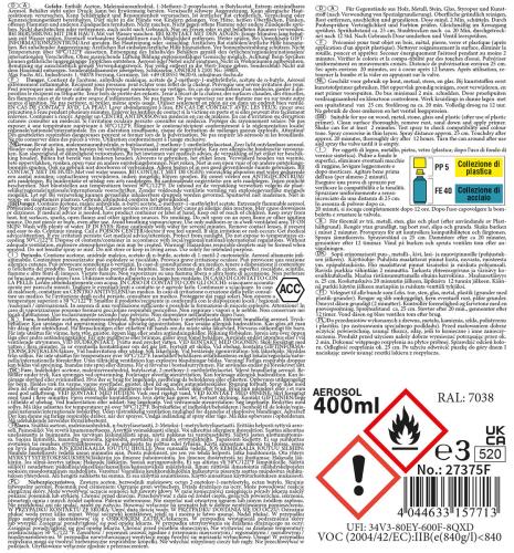 Army Farbspray, GRAU, matt, 400 ml