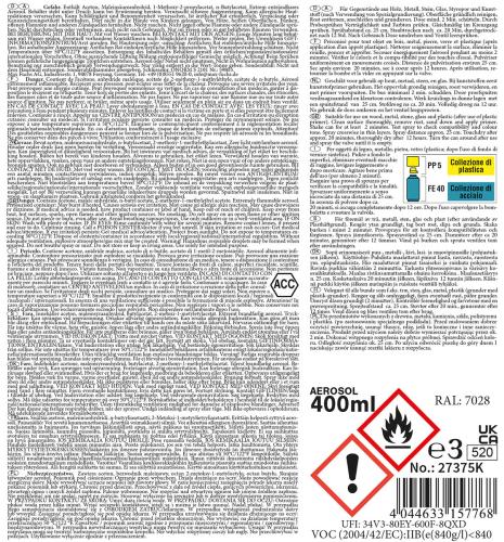 Army Farbspray, WH DUNKELGELB, matt, 400 ml