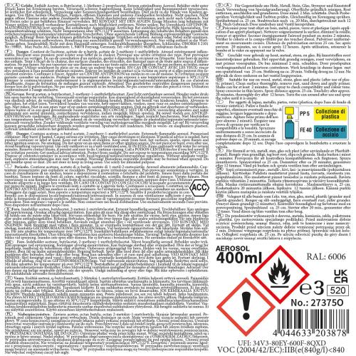 Army Farbspray, WH FELDGRAU, matt, 400 ml