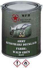 Army Lack, WALD GRÜN, matt, Dose, 1 l