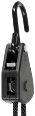 Spannseil, 4 mm, 2 Meter, mit Ratschensicherung, schwarz