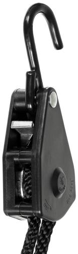 Spannseil, 9 mm, 2 Meter, mit Ratschensicherung, schwarz