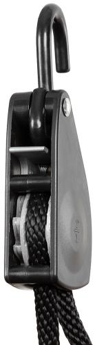 Spannseil, 11 mm, 2 Meter, mit Ratschensicherung, schwarz