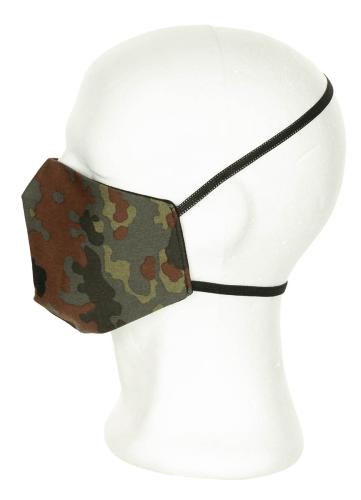 Mund- und Nasenmaske, flecktarn